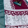 Panache Maroon Digital Printed Dola Silk Saree With Quixotic Blouse Piece