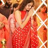 Lovely Red Soft Silk Saree With Precious Blouse Piece