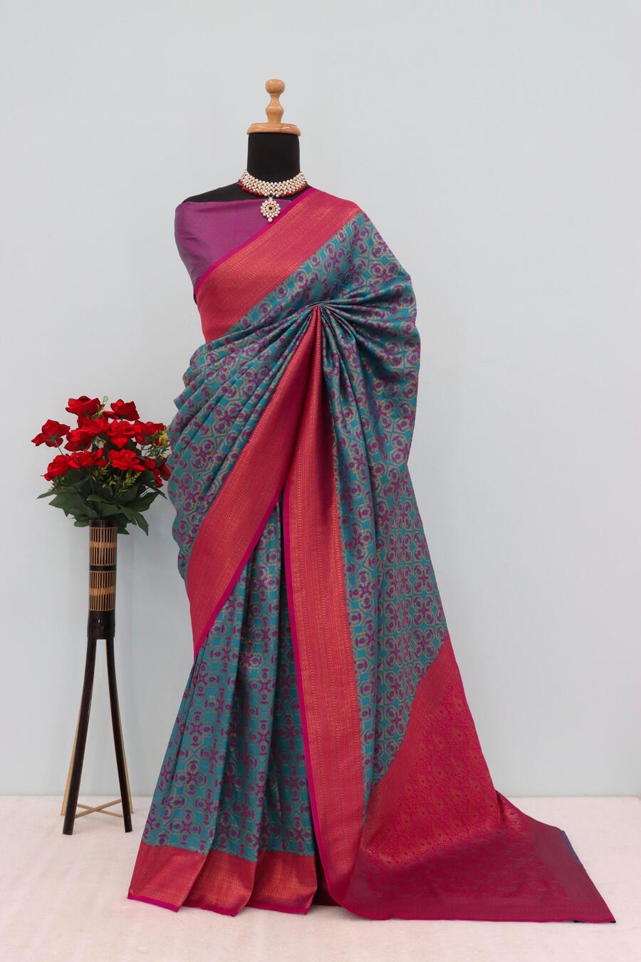 Marvellous Blue Soft Banarasi Silk Saree With Capricious Blouse Piece