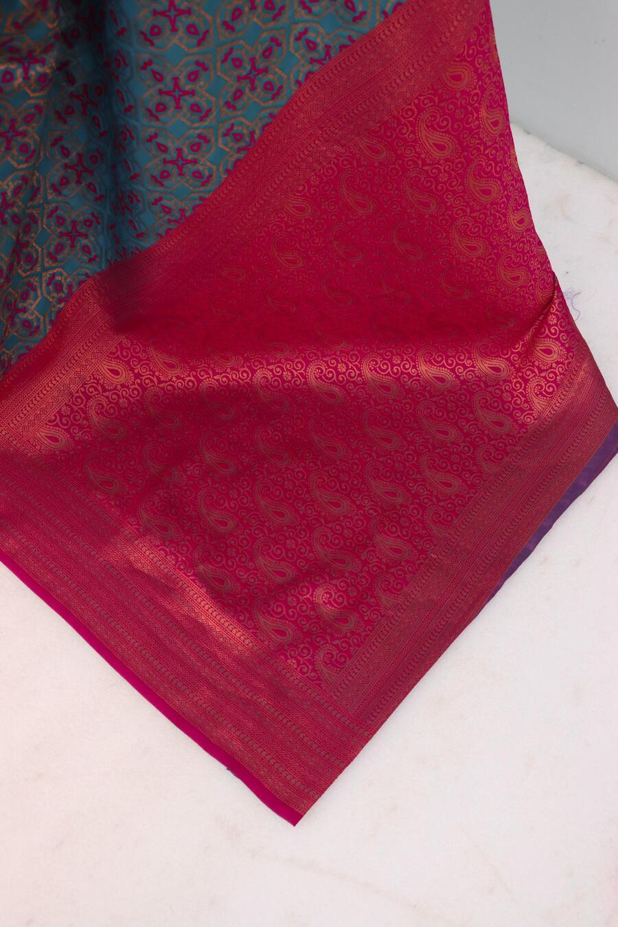 Marvellous Blue Soft Banarasi Silk Saree With Capricious Blouse Piece