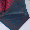 Intricate Dark Pink Soft Banarasi Silk Saree With Desiring Blouse Piece