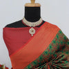 Ravishing Green Soft Banarasi Silk Saree With Blissful Blouse Piece