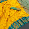 Snappy Yellow Soft Banarasi Silk Saree With Supernal Blouse Piece