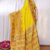 Angelic Yellow Pashmina Saree With Smashing Blouse Piece