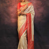 Precious Beige Soft Silk Saree With Charming Blouse Piece