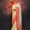 Precious Beige Soft Silk Saree With Charming Blouse Piece