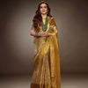 Engaging Golden Soft Tissue Silk Saree With Prodigal Blouse Piece