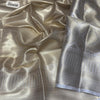 Bollywood Style Silver Soft Tissue Silk Saree With Resonant Blouse Piece