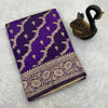 Verdant Purple Soft Banarasi Silk Saree With Felicitous Blouse Piece