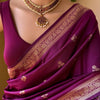 Enthralling Purple Soft Silk Saree With Excellent Blouse Piece