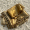 Fancifull Golden Soft Tissue Silk Saree With Demesne Blouse Piece