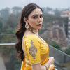 Enchanting Yellow Soft Silk Saree With Flamboyant Blouse Piece