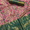Imaginative Baby Pink Kanjivaram Silk Saree With Ravishing Blouse Piece