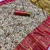 Whimsical Pista Kanjivaram Silk Saree With Charming Blouse Piece