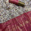 Whimsical Pista Kanjivaram Silk Saree With Charming Blouse Piece