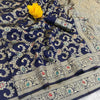 Resplendent Navy Blue Soft Banarasi Silk Saree With Scrumptious Blouse Piece