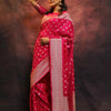 Lassitude Dark Pink Soft Silk Saree With Scintilla Blouse Piece