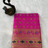 Deserving Dark Pink Paithani Silk Saree With Eloquence Blouse Piece