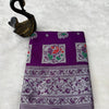 Lustrous Purple Paithani Silk Saree With Ebullience Blouse Piece