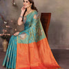 Extraordinary Rama Soft Banarasi Silk Saree With Angelic Blouse Piece