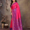 Wonderful Magenta Soft Banarasi Silk Saree With Trendy Blouse Piece