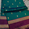 Phenomenal Rama Soft Banarasi Silk Saree With Opulent Blouse Piece