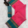 Luxuriant Dark Pink Soft Banarasi Silk Saree With Posh Blouse Piece