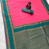 Luxuriant Dark Pink Soft Banarasi Silk Saree With Posh Blouse Piece