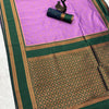 Incredible Lavender Soft Banarasi Silk Saree With Pulsating Blouse Piece