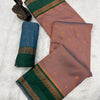 Improbable Peach Soft Banarasi Silk Saree With Deserving Blouse Piece