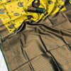 Whimsical Yellow Soft Silk Saree With Glowing Blouse Piece