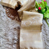 Fancifull Beige Soft Tissue Silk Saree With Classy Blouse Piece