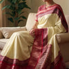 Pretty Beige Digital Printed Dola Silk Saree With Alluring Blouse Piece