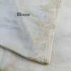 Delightful Off White Embroidery Work Tussar Silk Saree With Inimitable Blouse Piece
