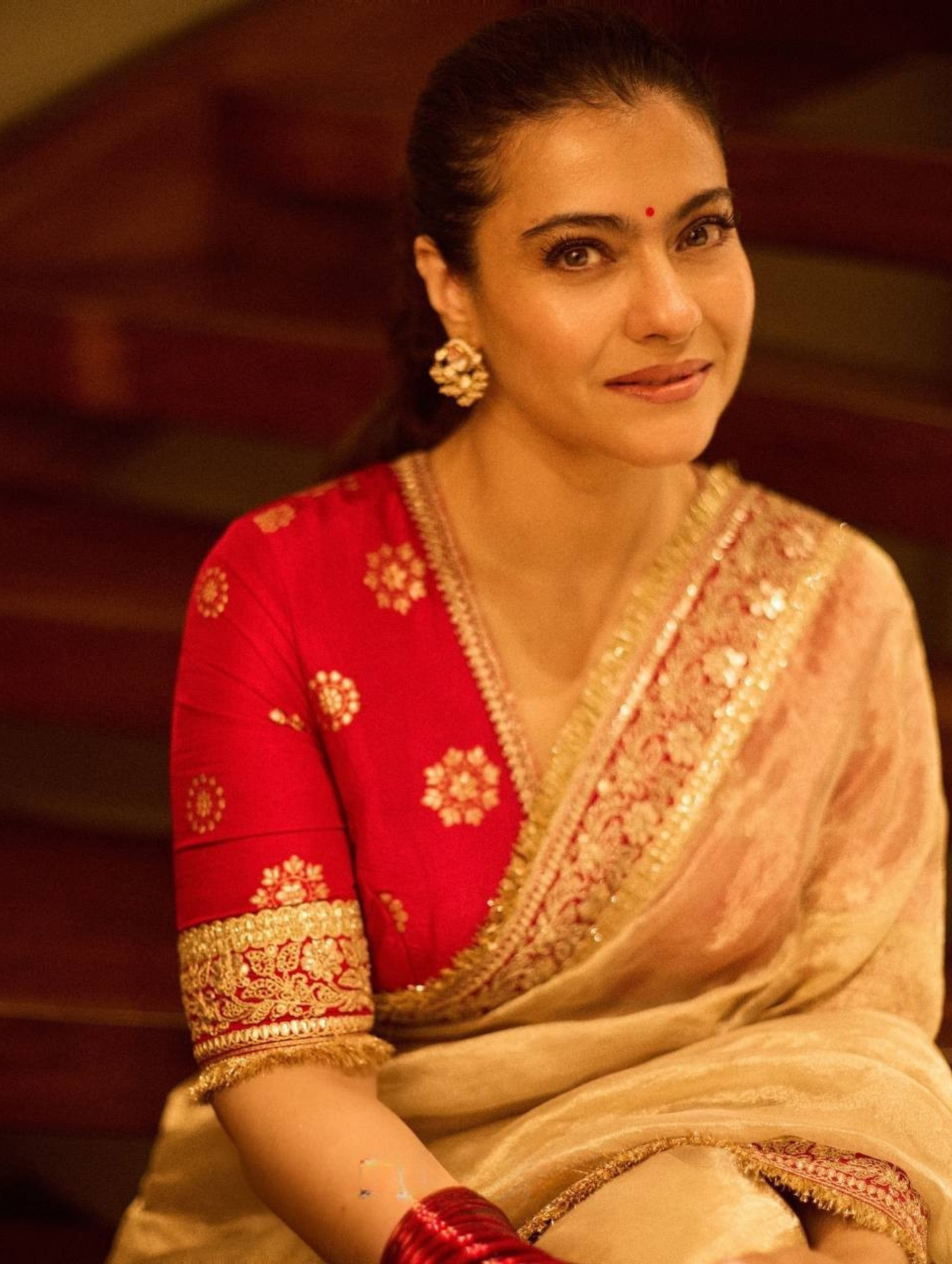 Maroon Embroidered Silk Blouse with Ivory Net Dupatta & Heavy Zari Border