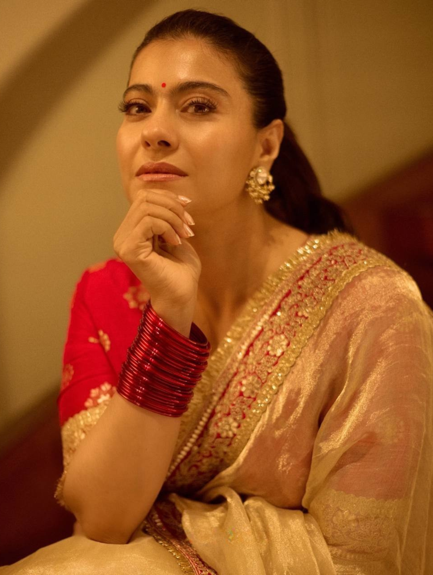 Maroon Embroidered Silk Blouse with Ivory Net Dupatta & Heavy Zari Border