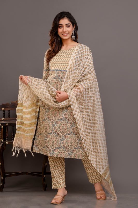 Cotton Kalamkari Printed suit