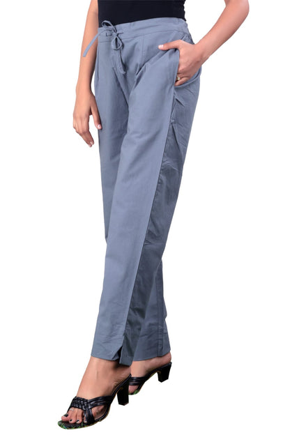 Grey Cotton Pants