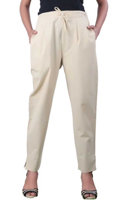 Cream Cotton Pant