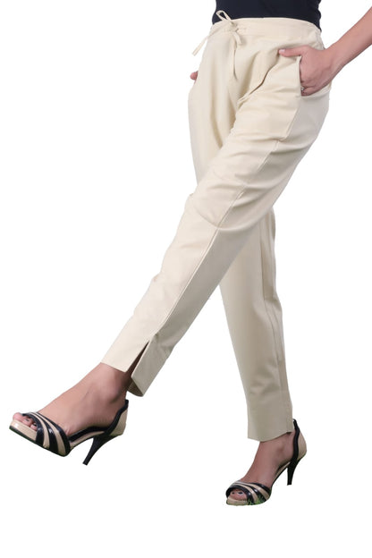 Cream Cotton Pant