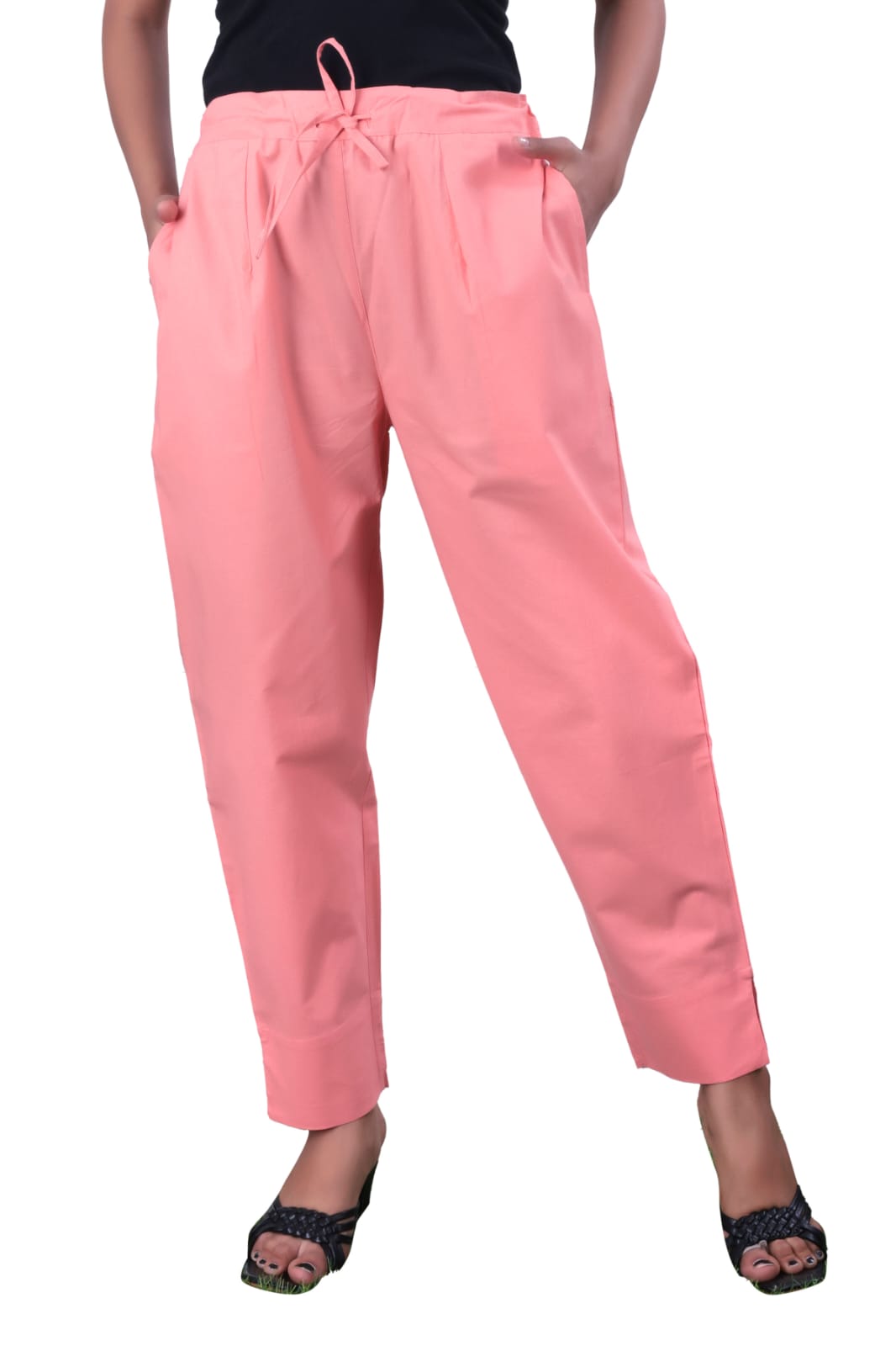 Light Pink Cotton Pants