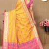 Ornate Yellow Soft Banarasi Silk Saree With Exemplary Blouse Piece