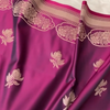 Wine Purple Banarasi Silk Saree with Gold Zari Floral Buti Motifs & Classic Woven Border