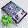 Purple Banarasi Silk Saree with Heart Motif Weaving
