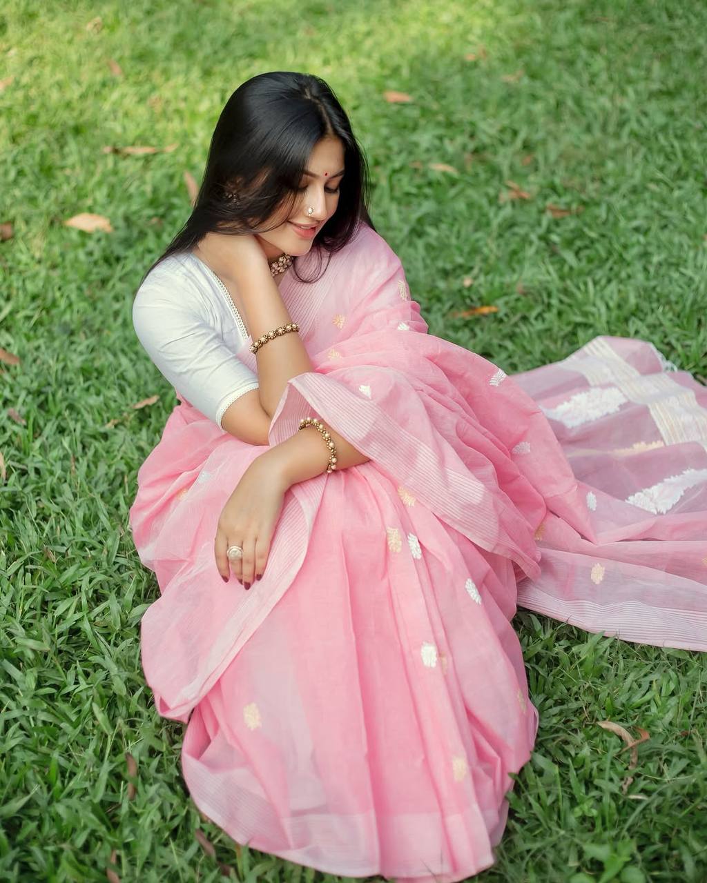 Royal Rani Pink Banarasi Silk Saree with Contrast Purple & Gold Zari Border