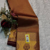 Majestic Maroon Kanjivaram Silk Saree with Full Zari Jaal & Intricate Temple Border