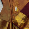 Majestic Maroon Kanjivaram Silk Saree with Full Zari Jaal & Intricate Temple Border