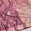 Mauve Purple Silk Saree with Rich Gold Zari Traditional Border