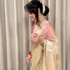 Ivory Organza Saree with Gold Floral Embroidery Border & Red Blouse Piece