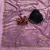 Premium Organza Saree with Pearl Butti & Embroidered Scalloped Border – 6 Color Options